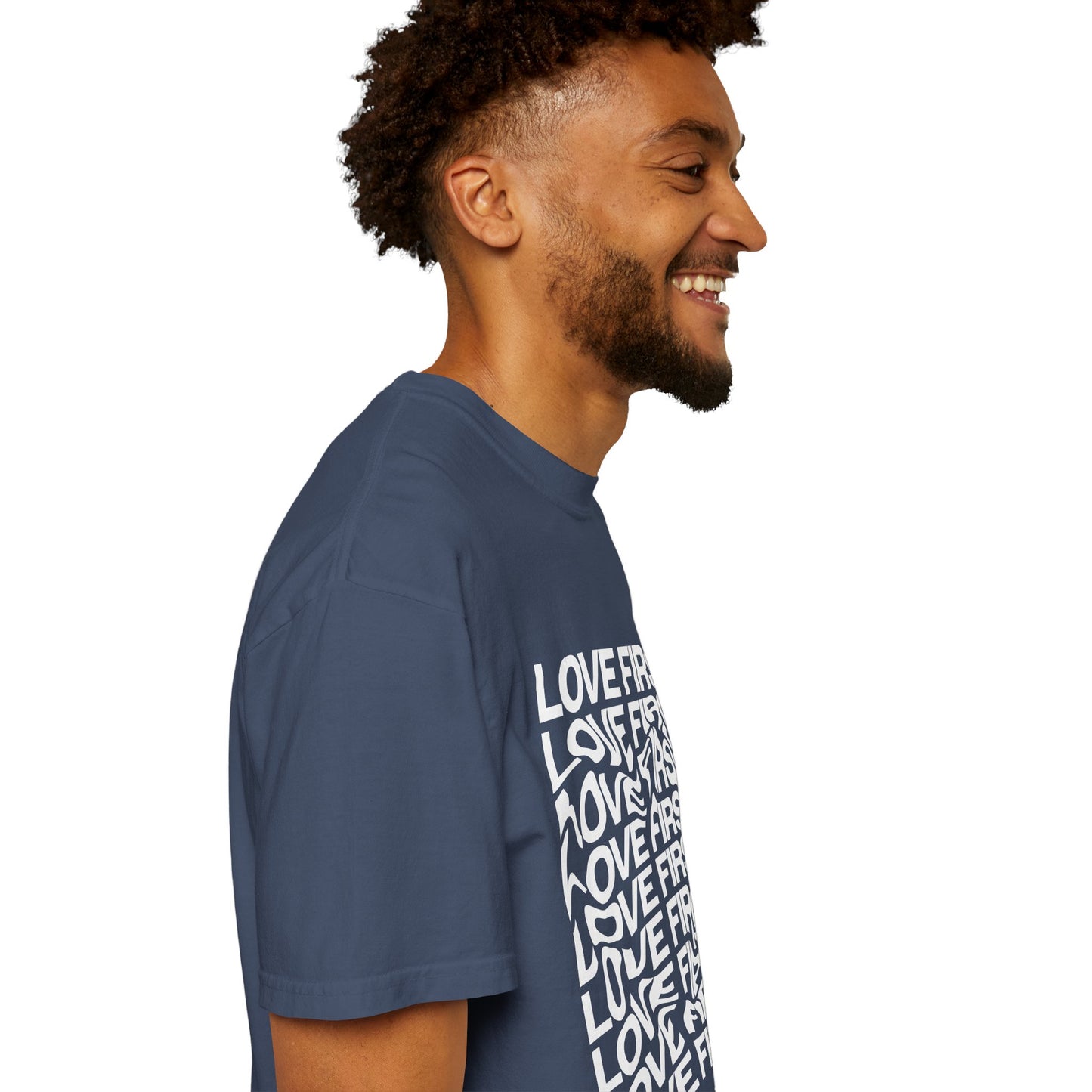 LOVE FIRST - Vintage Garment-Dyed Unisex T-Shirt w/ mulitple color options